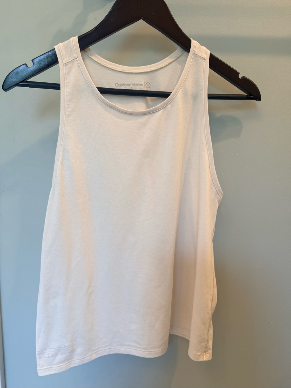 Outdoor Voices Women’s Cream-White Sleeveless Athletic Tank